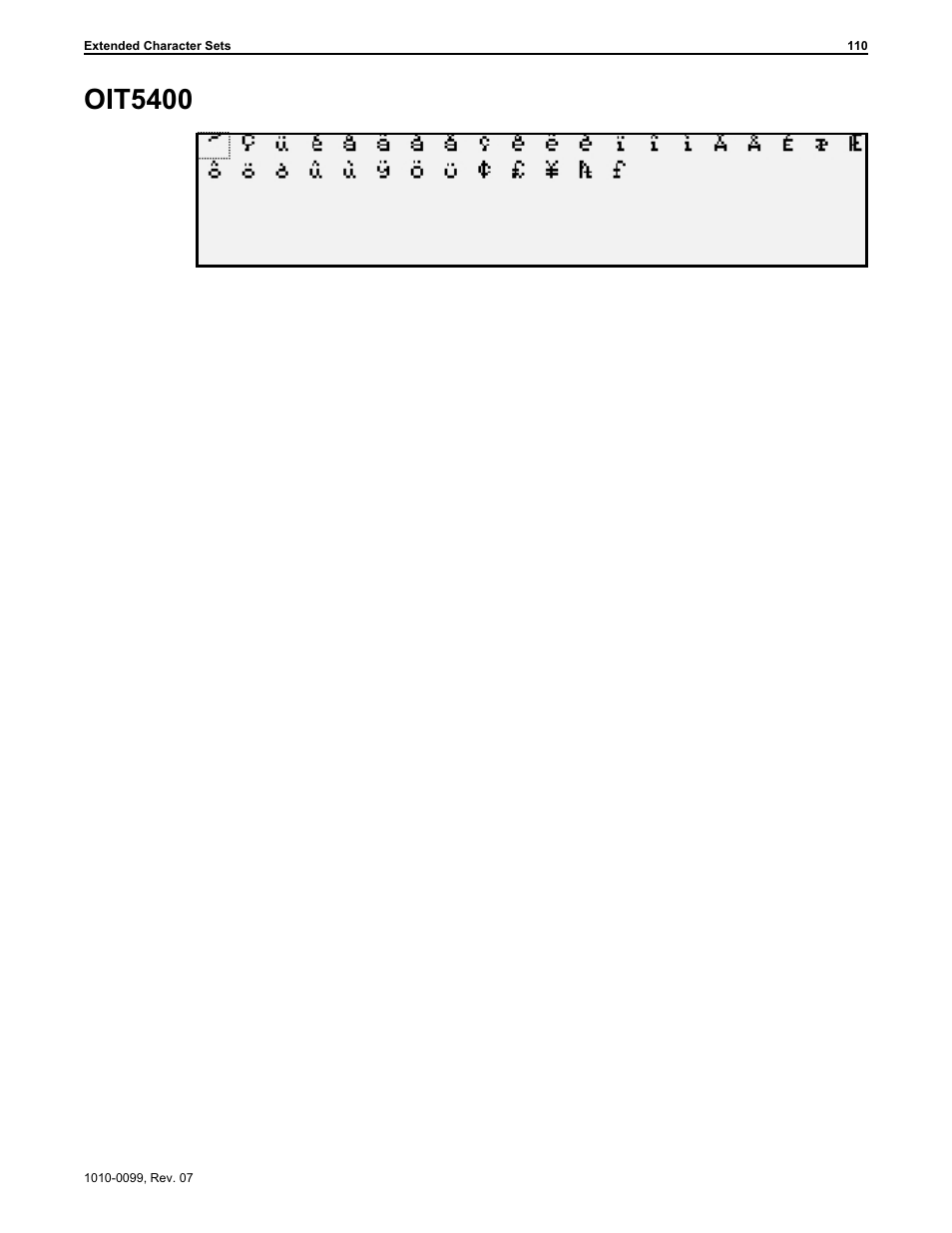 Oit5400 110, Oit5400 | Maple Systems OIT Family User Manual | Page 110 / 127