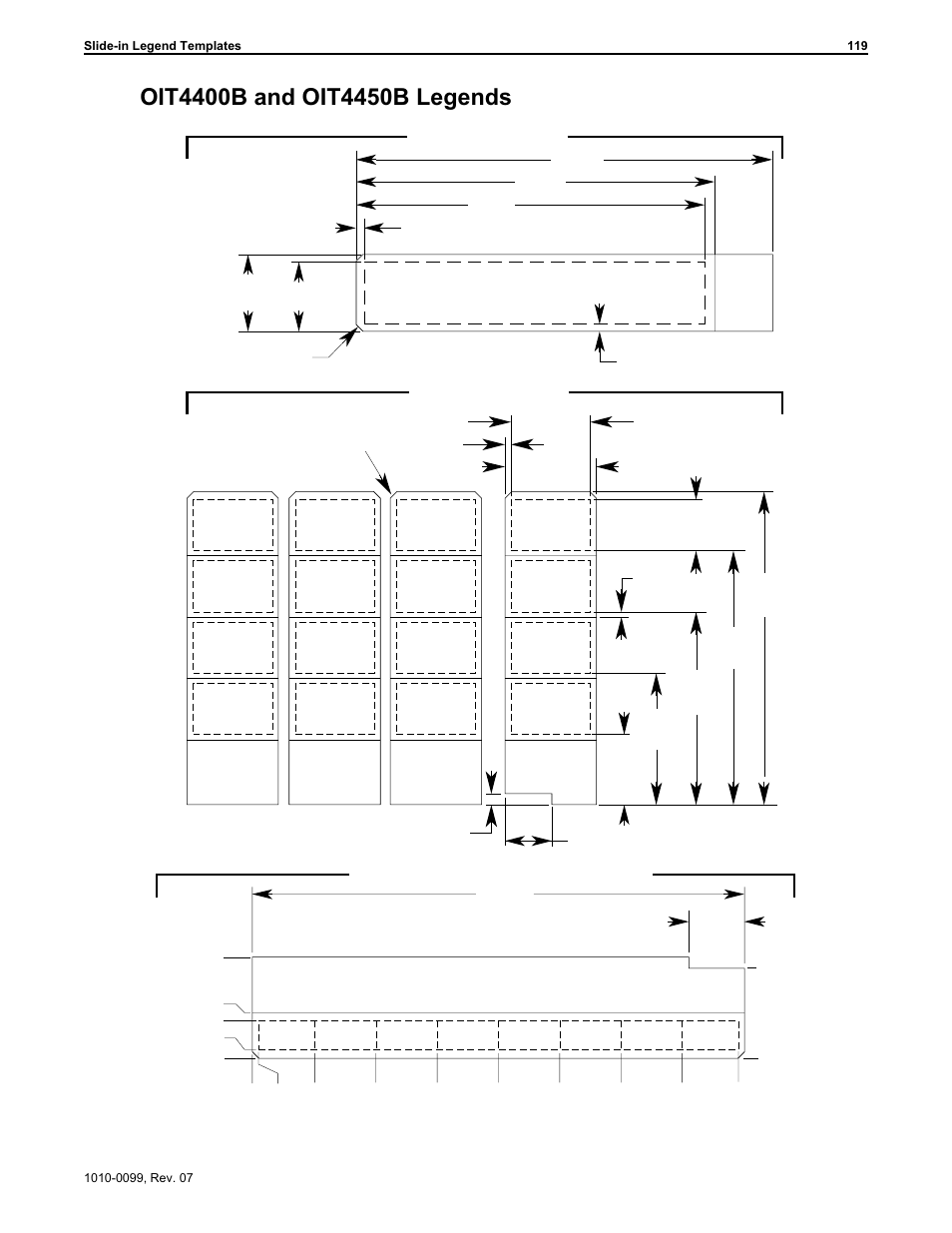 Status leds: oit4450b only, Function keys, Logo/product id | Maple Systems OIT Family User Manual | Page 119 / 127