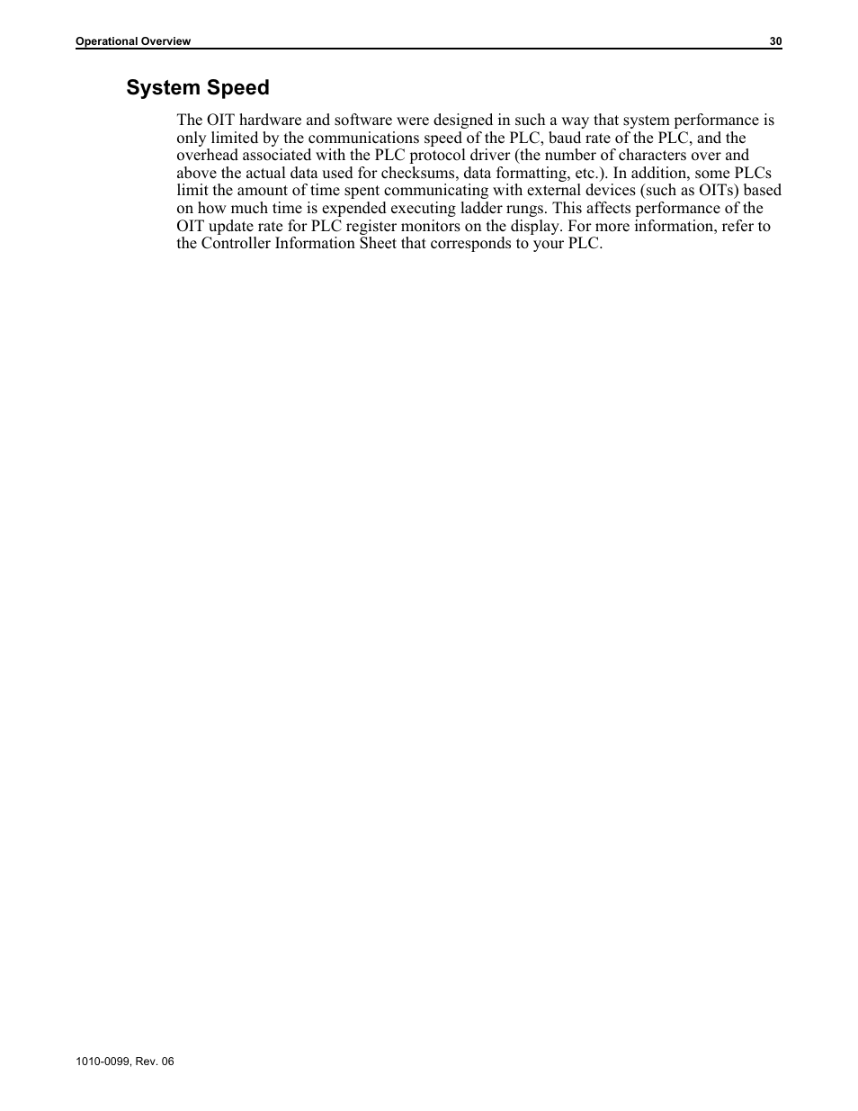 System speed | Maple Systems OIT Family User Manual | Page 30 / 127