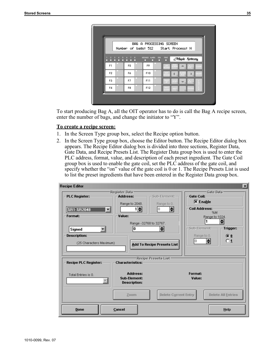 Configuring 35 | Maple Systems OIT Family User Manual | Page 35 / 127