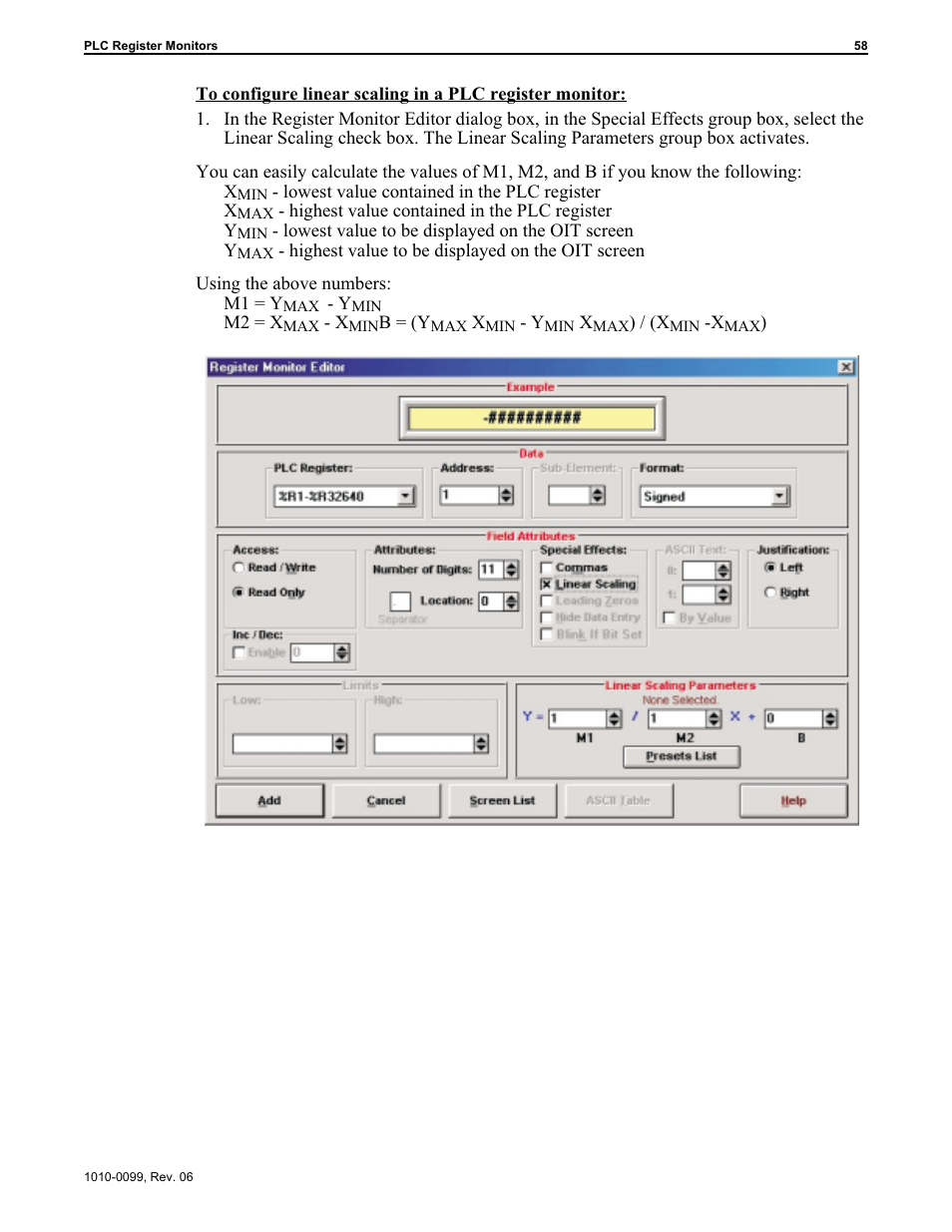 Configuring 58 | Maple Systems OIT Family User Manual | Page 58 / 127