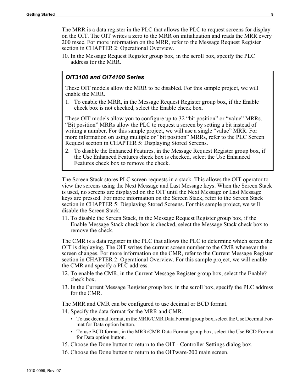 Maple Systems OIT Family User Manual | Page 9 / 127
