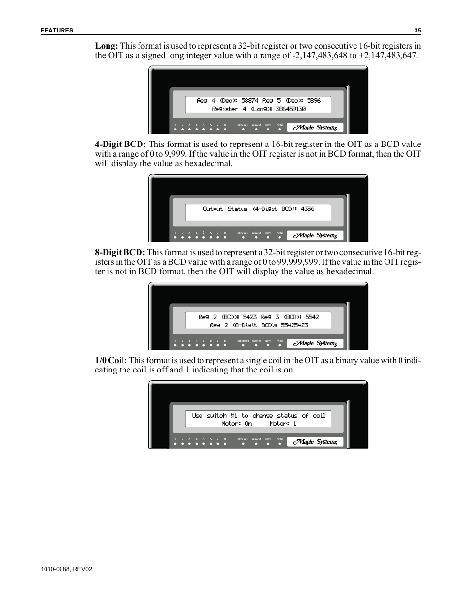 Maple Systems OIT Family (ASCII) User Manual | Page 36 / 61