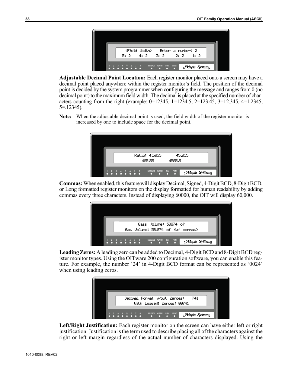 Maple Systems OIT Family (ASCII) User Manual | Page 39 / 61