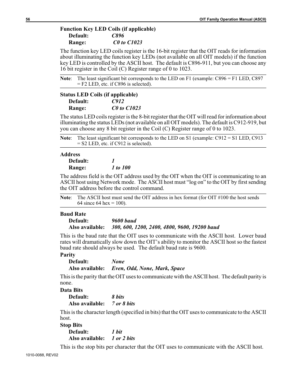 Maple Systems OIT Family (ASCII) User Manual | Page 57 / 61