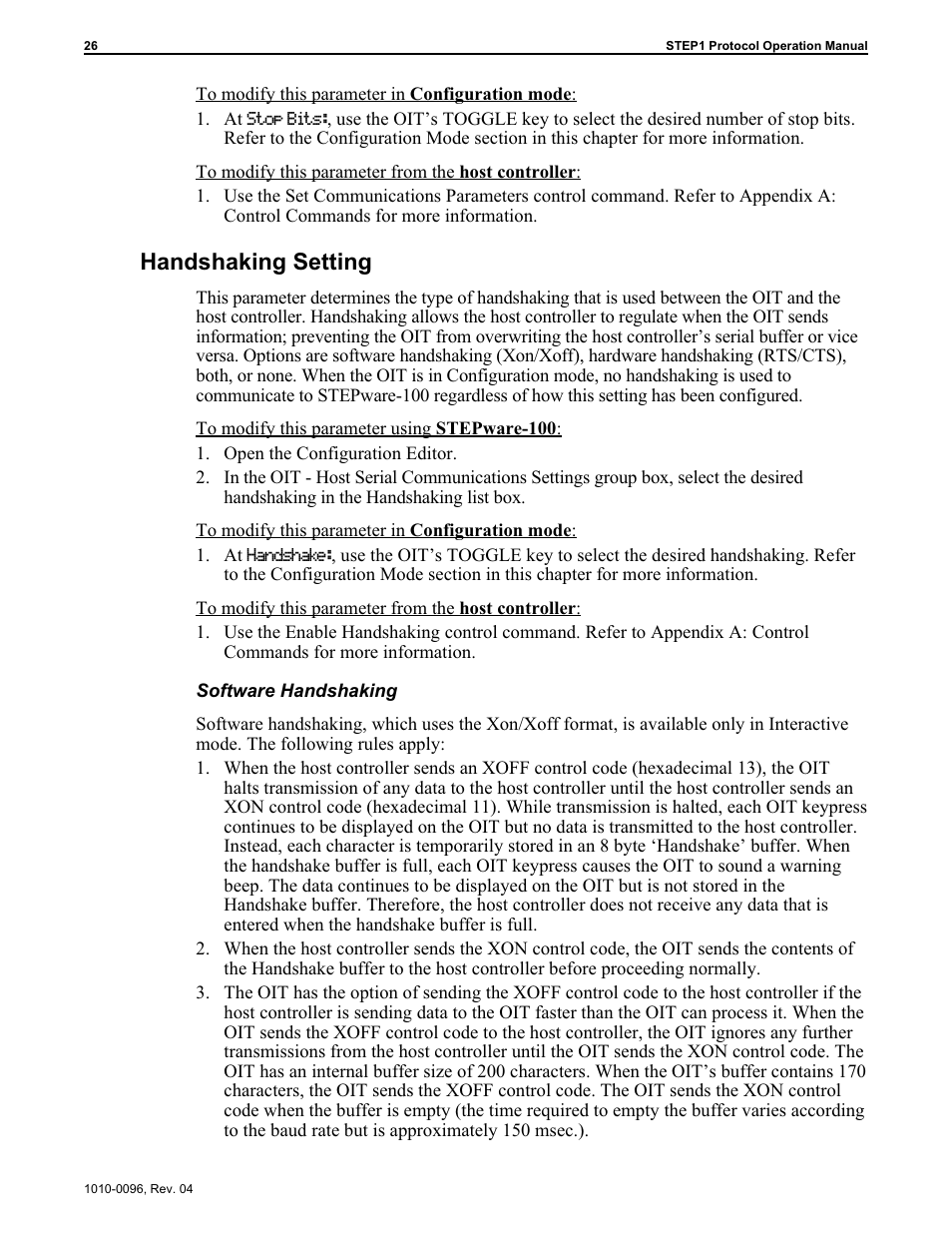 Handshaking setting | Maple Systems STEPware-100 User Manual | Page 29 / 93
