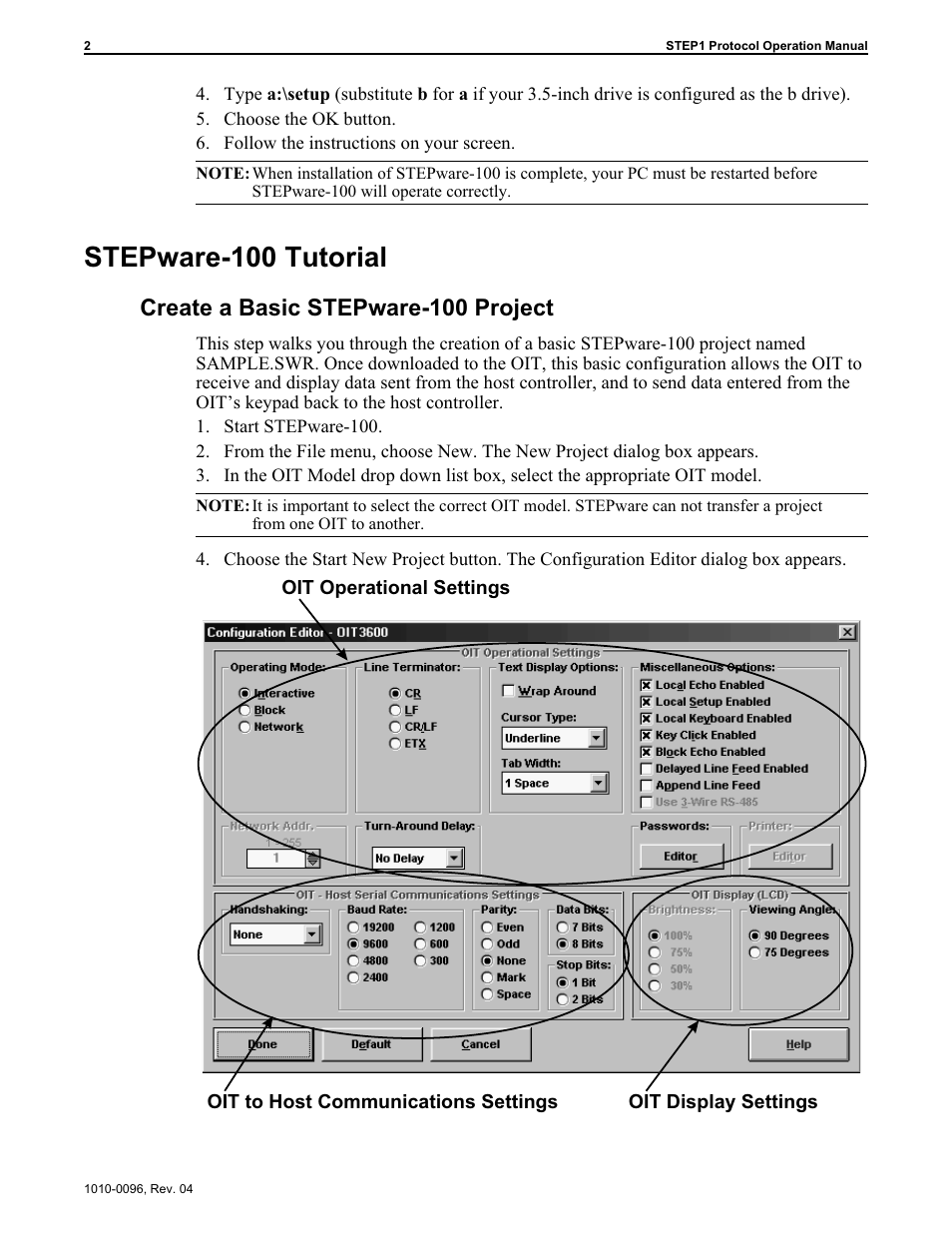 Stepware-100 tutorial, Create a basic stepware-100 project | Maple Systems STEPware-100 User Manual | Page 5 / 93