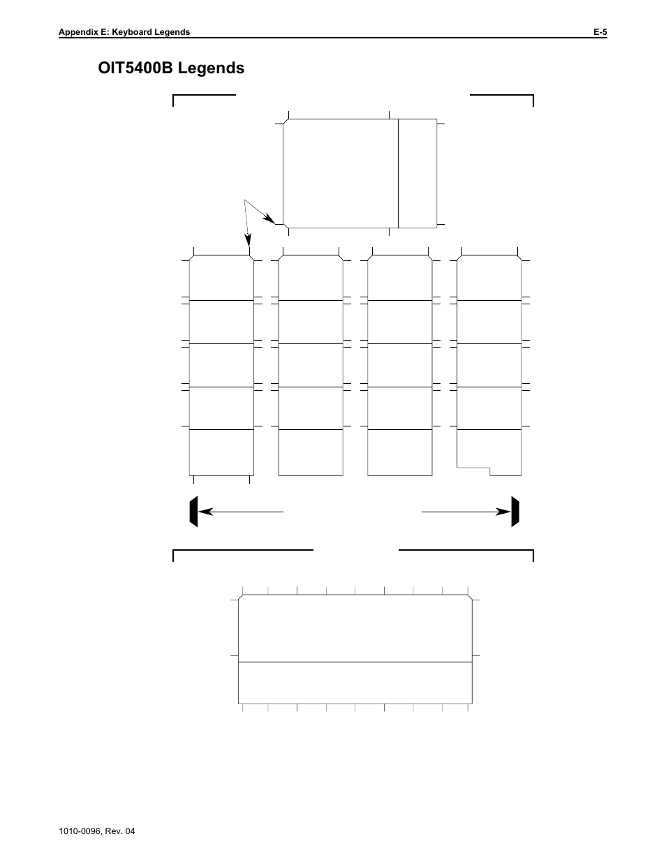 Oit5400b legends, Function keys and logo/product id status leds | Maple Systems STEPware-100 User Manual | Page 82 / 93