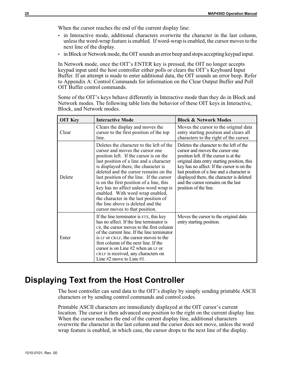 Dis playing text from the host con trol ler 25, Displaying text from the host controller 25, Displaying text from the host controller | Maple Systems MAP450D User Manual | Page 26 / 46