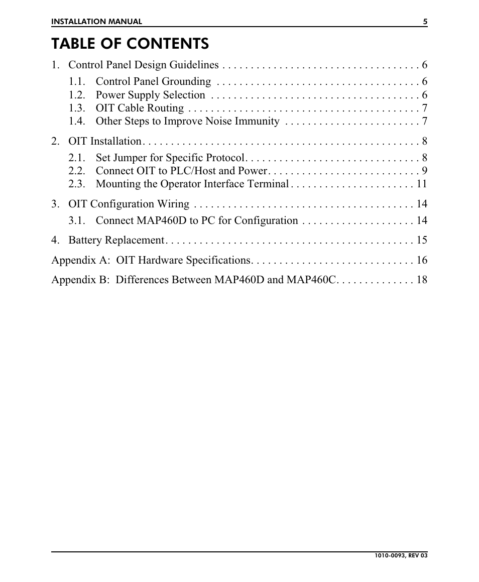 Maple Systems MAP460D User Manual | Page 5 / 19