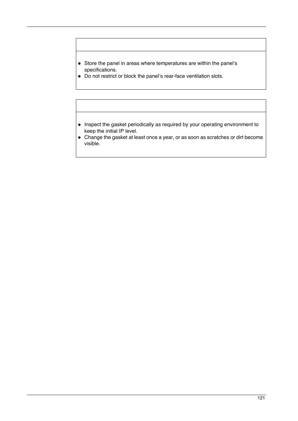 Notice | Proface GP4600R - 12.1 Standard HMIs with Rear Mounting Options" User Manual | Page 121 / 240