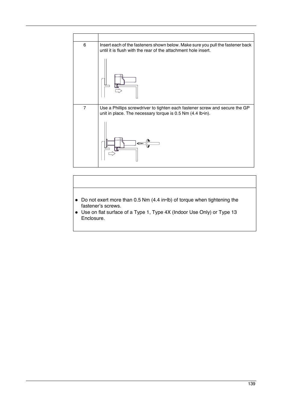 Notice | Proface GP4600R - 12.1 Standard HMIs with Rear Mounting Options" User Manual | Page 139 / 240