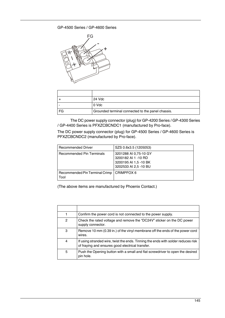 Proface GP4600R - 12.1 Standard HMIs with Rear Mounting Options" User Manual | Page 145 / 240
