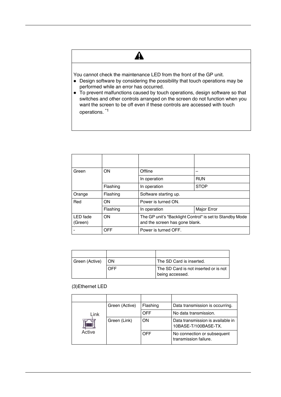 Age 181), Age 181, Warning | Proface GP4600R - 12.1 Standard HMIs with Rear Mounting Options" User Manual | Page 181 / 240