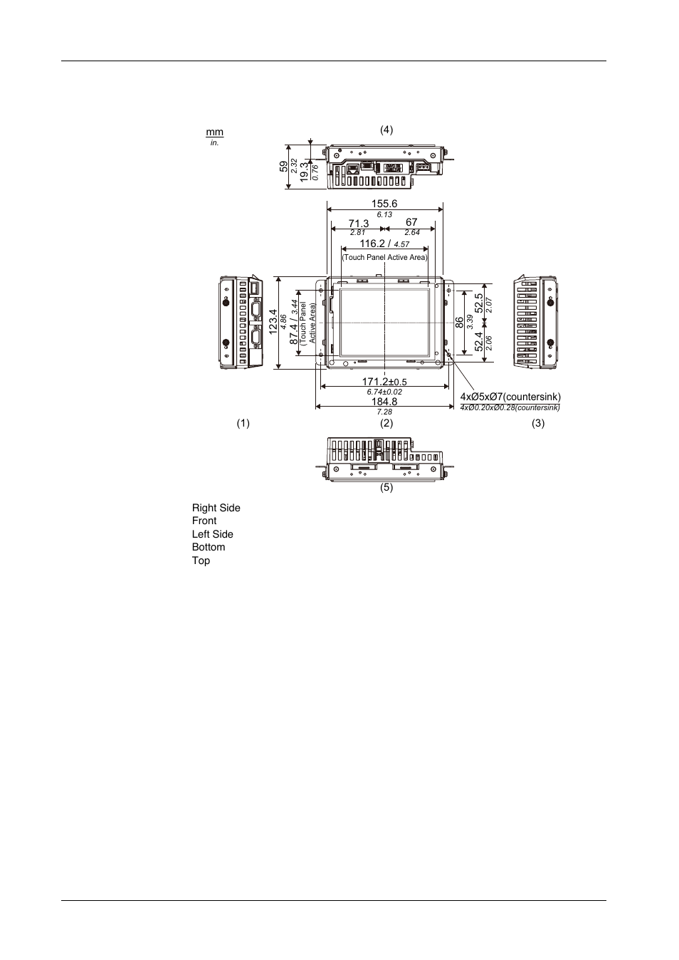Proface GP4600R - 12.1 Standard HMIs with Rear Mounting Options" User Manual | Page 191 / 240