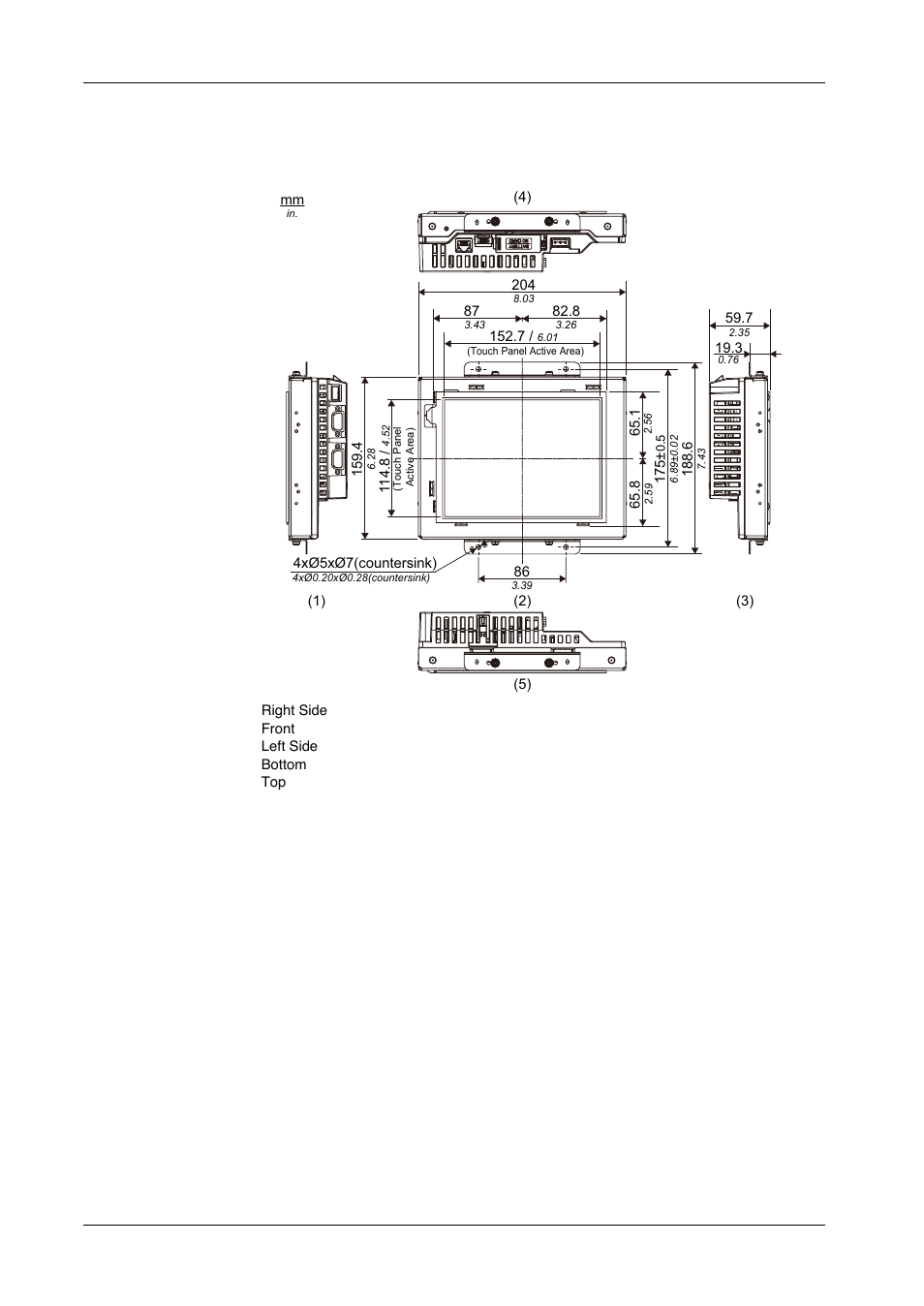 Proface GP4600R - 12.1 Standard HMIs with Rear Mounting Options" User Manual | Page 199 / 240