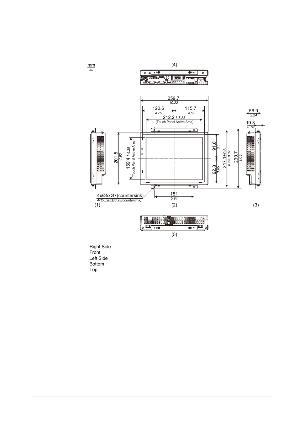 Proface GP4600R - 12.1 Standard HMIs with Rear Mounting Options" User Manual | Page 208 / 240