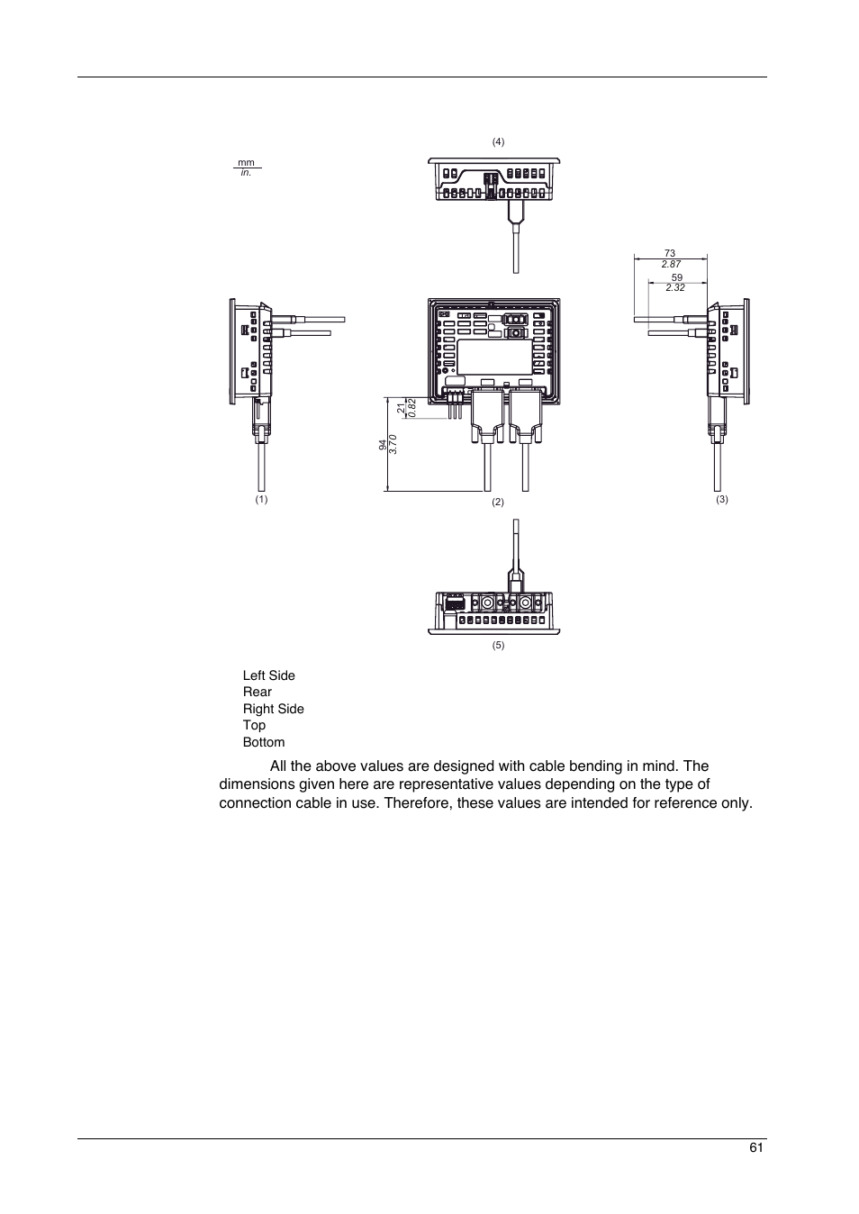 Proface GP4600R - 12.1 Standard HMIs with Rear Mounting Options" User Manual | Page 61 / 240