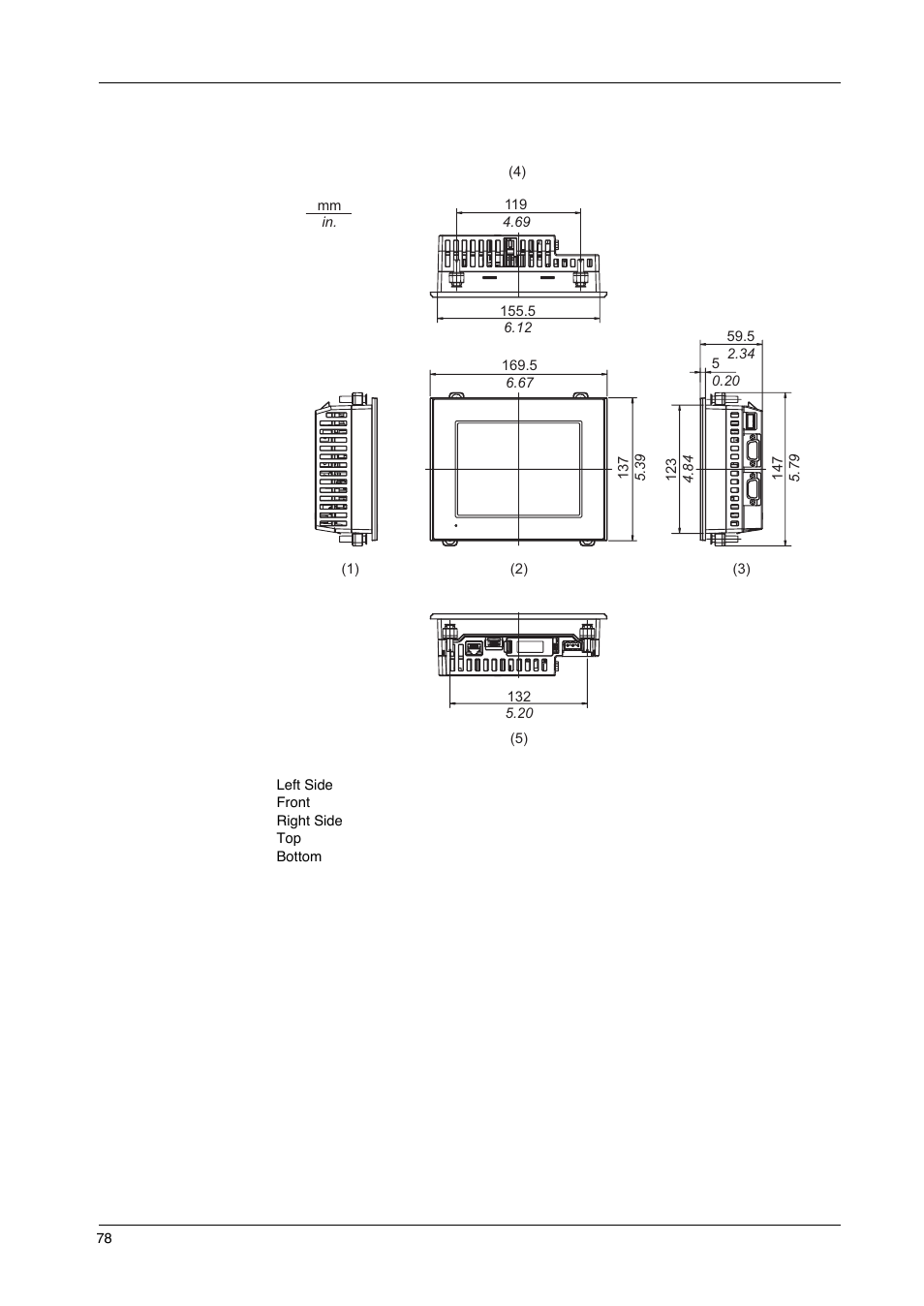 Proface GP4600R - 12.1 Standard HMIs with Rear Mounting Options" User Manual | Page 78 / 240