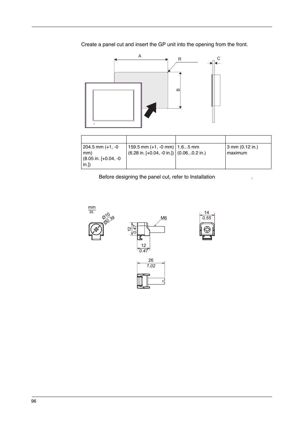 Proface GP4600R - 12.1 Standard HMIs with Rear Mounting Options" User Manual | Page 96 / 240