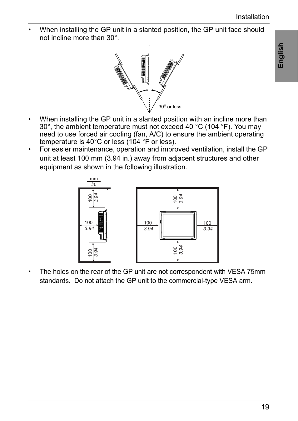 Proface GP4600R - 12.1 Standard HMIs with Rear Mounting Options" User Manual | Page 17 / 48
