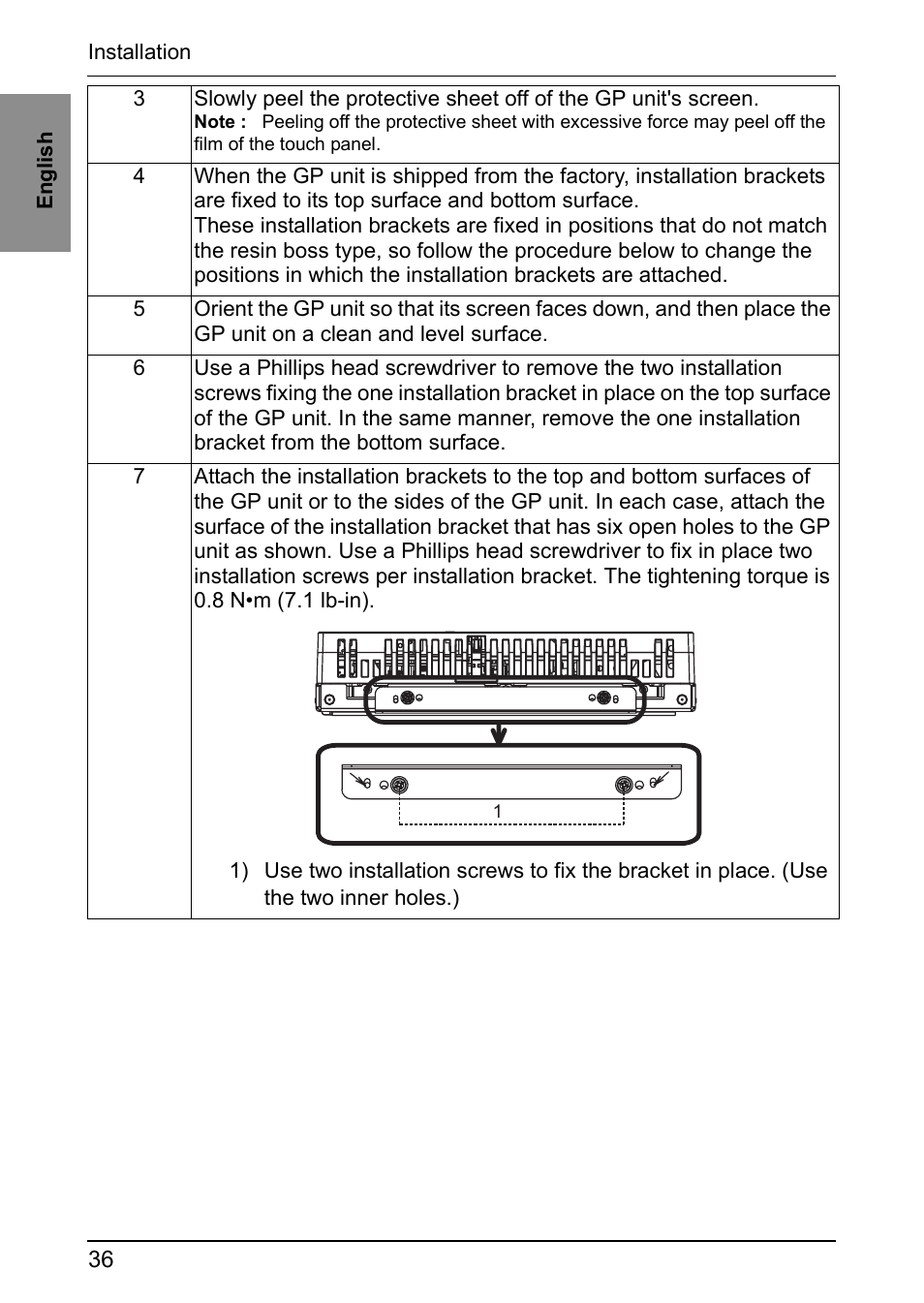Proface GP4600R - 12.1 Standard HMIs with Rear Mounting Options" User Manual | Page 34 / 48