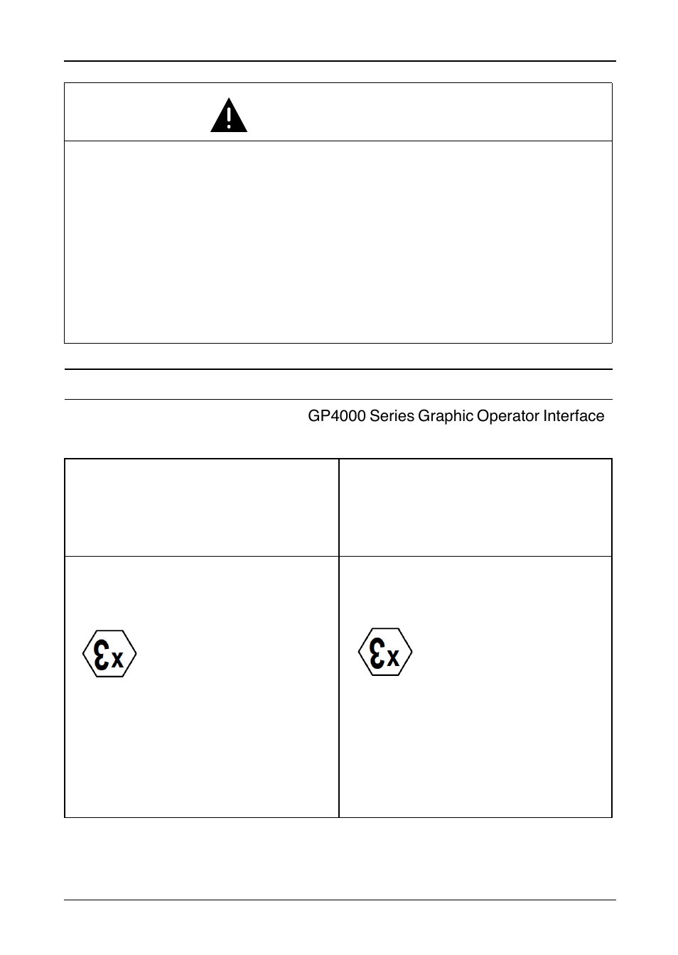 Markings, Caution | Proface GP4600R - 12.1 Standard HMIs with Rear Mounting Options" User Manual | Page 5 / 7