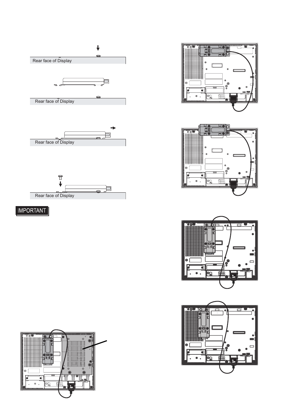 Do not place the unit over the slits, Correct incorrect, Vm unit | Proface GP4600R - 12.1 Standard HMIs with Rear Mounting Options" User Manual | Page 7 / 8