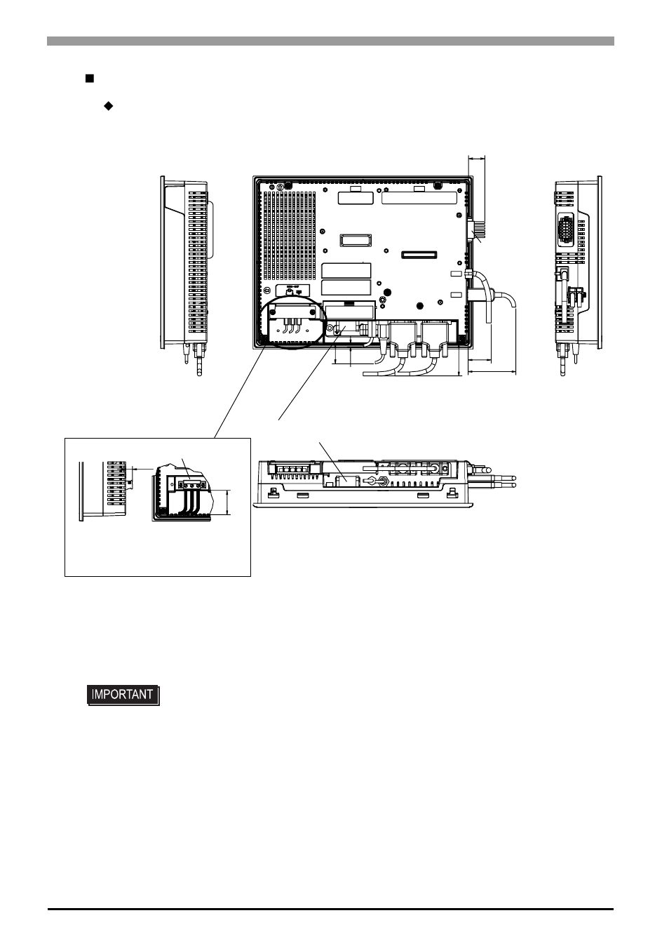 Cable attached dimensions | Proface AGP3500 - 10.4 DIO HMI" User Manual | Page 121 / 236