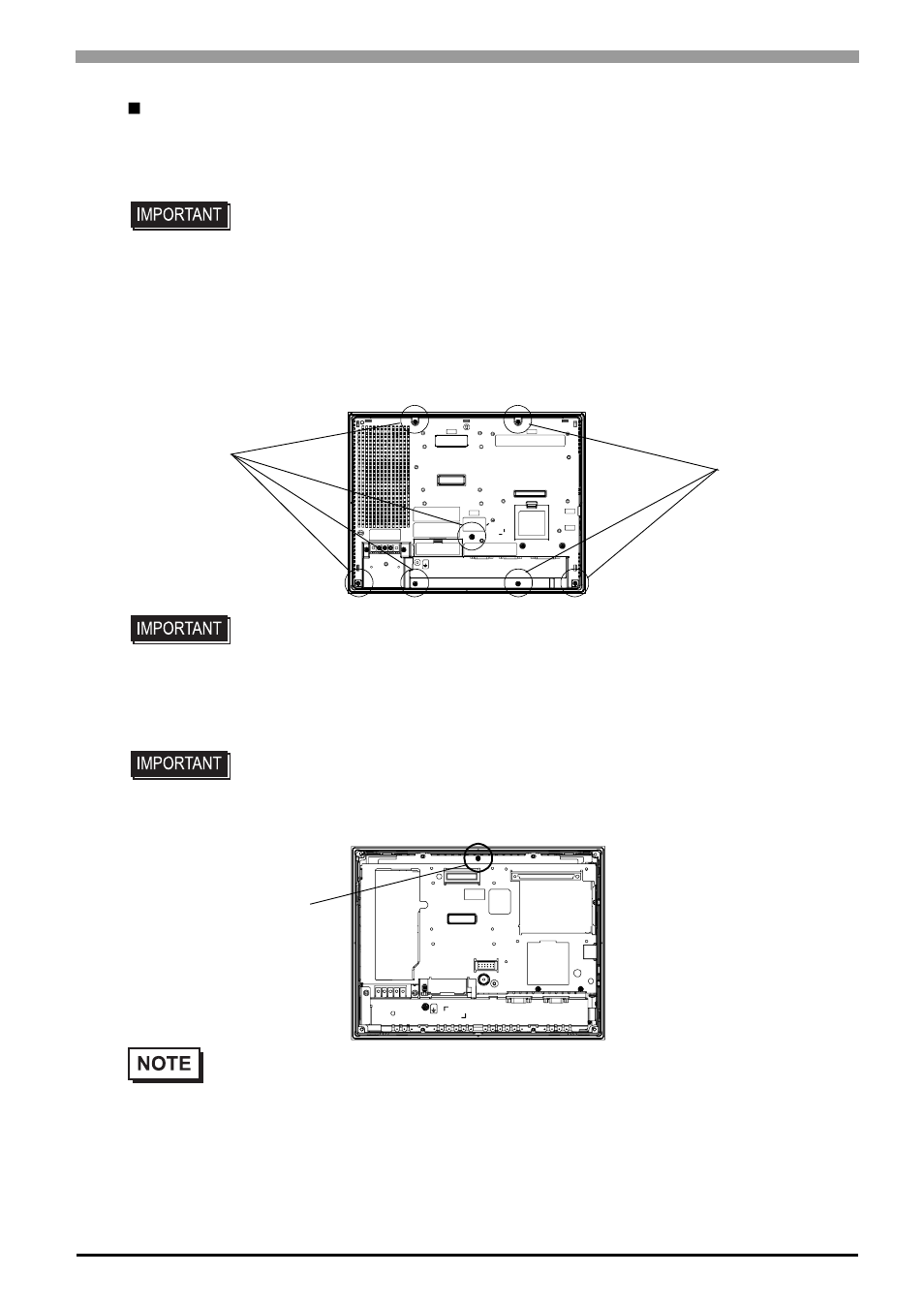 Procedure for replacing the backlight | Proface AGP3500 - 10.4 DIO HMI" User Manual | Page 226 / 236