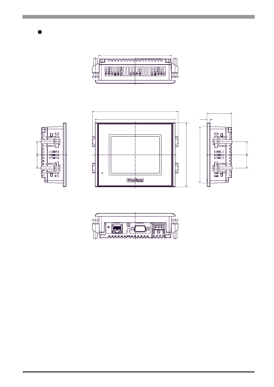 Installation fasteners attached dimensions | Proface AGP3500 - 10.4 DIO HMI" User Manual | Page 74 / 236