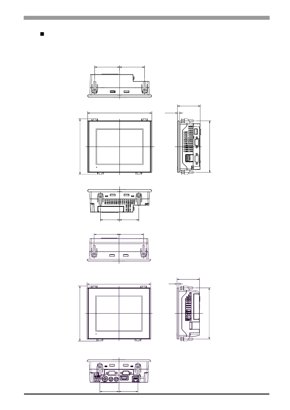 Installation fasteners attached dimensions | Proface AGP3500 - 10.4 DIO HMI" User Manual | Page 90 / 236