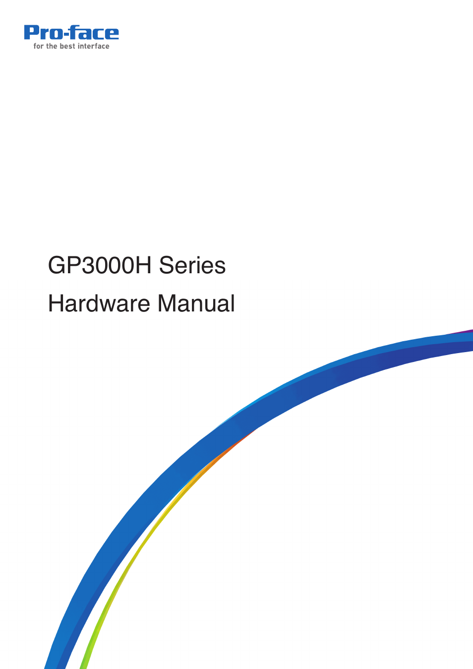 Proface AGP3500 - 10.4 DIO HMI" User Manual | 57 pages