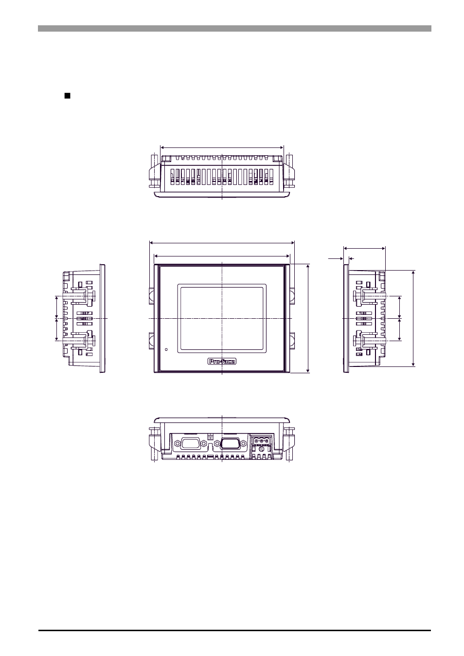 4 dimensions, 4 dimensions -11, Installation fasteners attached dimensions | Proface AGP3500 - 10.4 DIO HMI" User Manual | Page 42 / 105