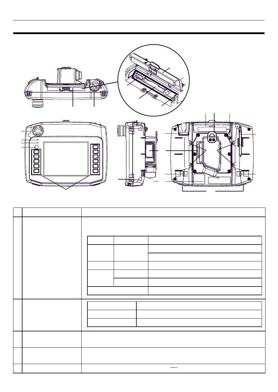 Part names and functions | Proface AGP3500 - 10.4 DIO HMI" User Manual | Page 2 / 16