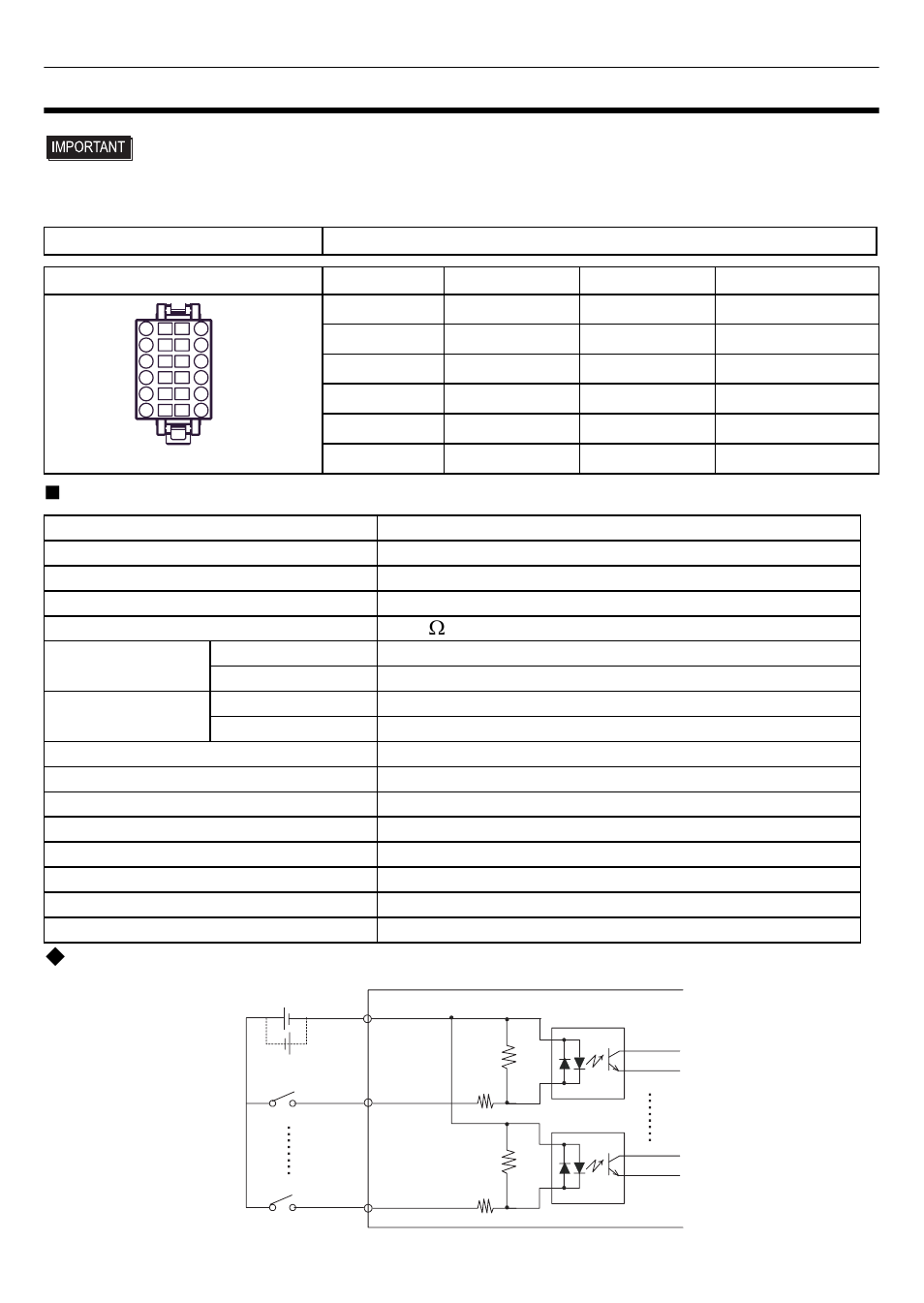 Dio interface (connector), Input specifications | Proface AGP3500 - 10.4 DIO HMI" User Manual | Page 2 / 8