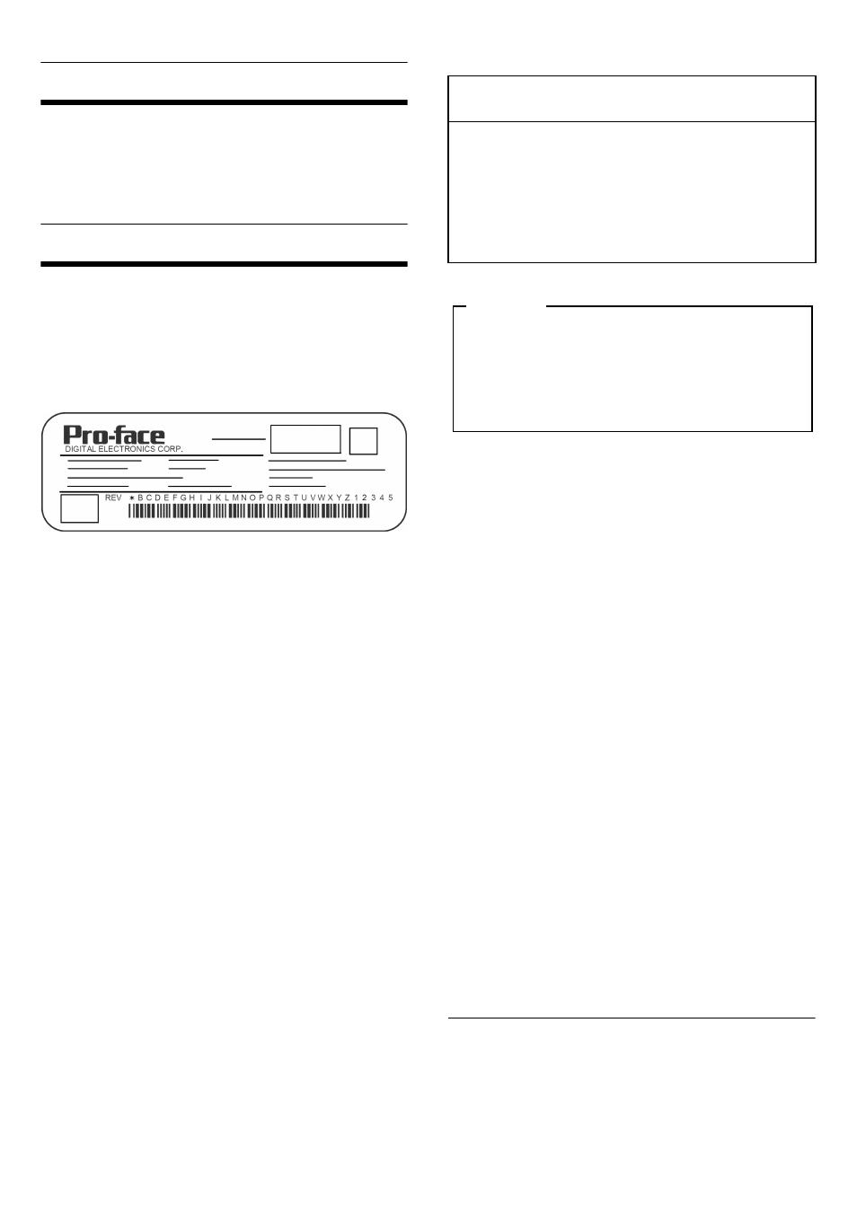 Ce marking, Revision | Proface AGP3500 - 10.4 DIO HMI" User Manual | Page 11 / 11