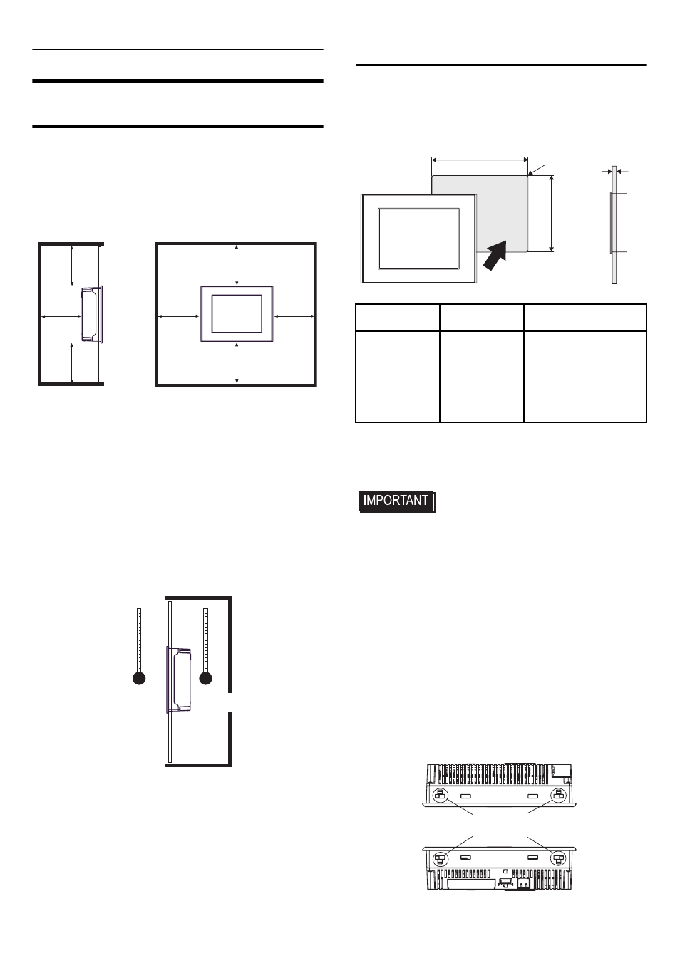 Installations, Installation requirements, St installation | Proface AGP3500 - 10.4 DIO HMI" User Manual | Page 6 / 11