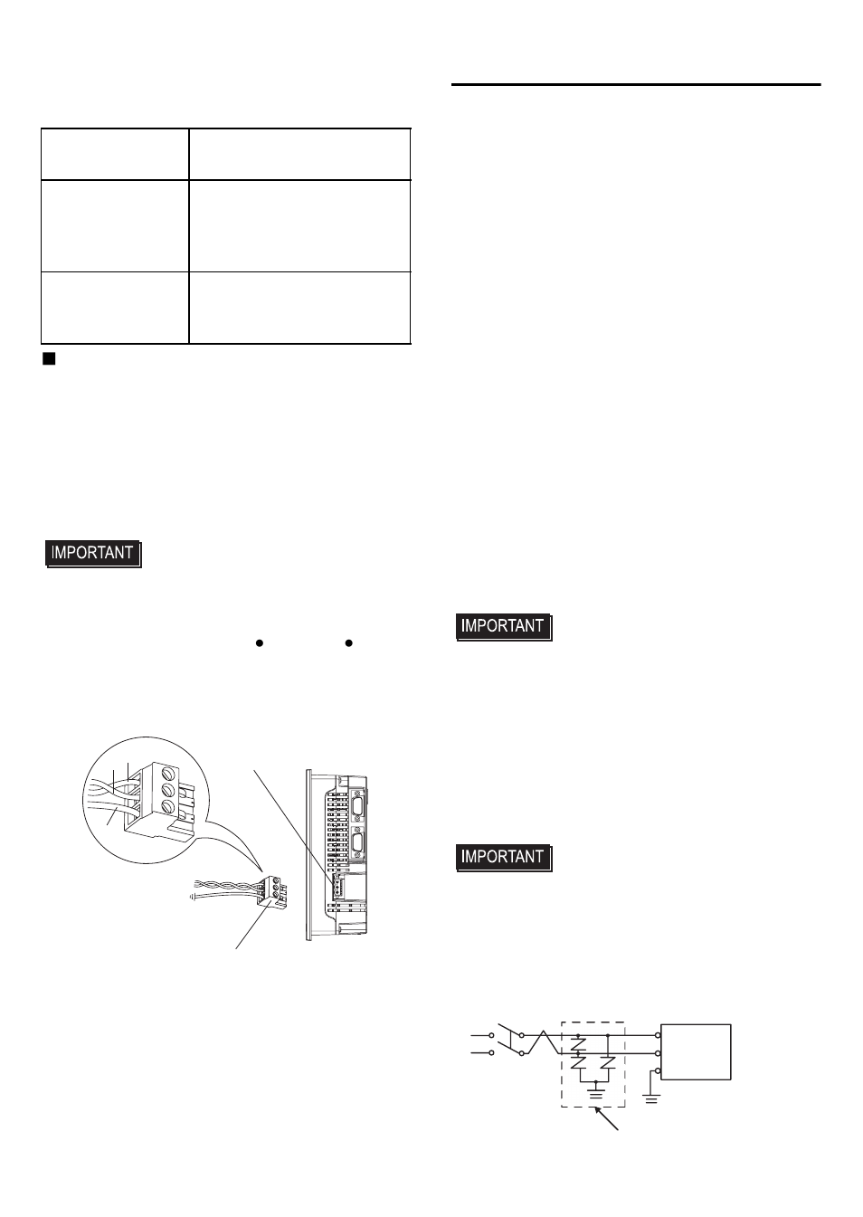 Power supply cautions | Proface AGP3500 - 10.4 DIO HMI" User Manual | Page 8 / 11