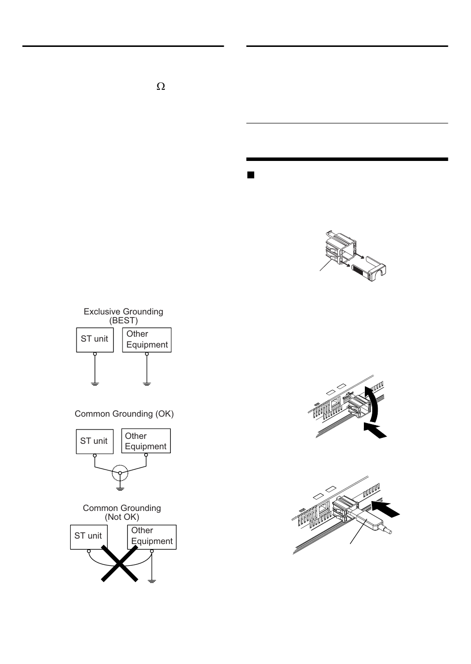 Grounding cautions, Input/output signal line cautions, To prevent the usb cable from coming off | Proface AGP3500 - 10.4 DIO HMI" User Manual | Page 9 / 11