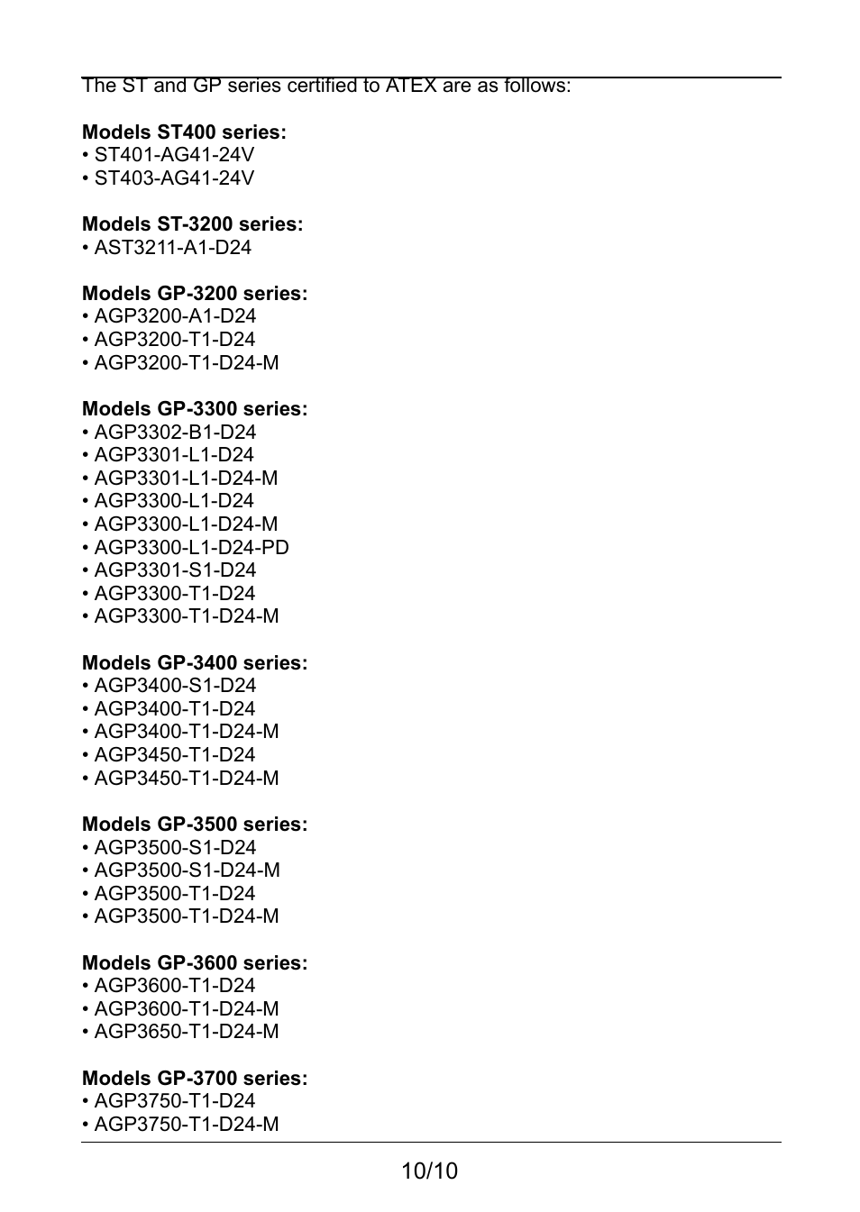 Proface AGP3500 - 10.4 DIO HMI" User Manual | Page 10 / 10