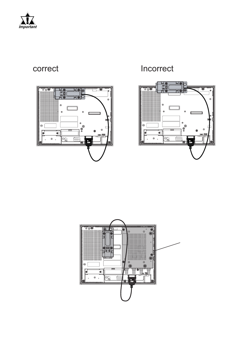 Correct incorrect | Proface AGP3500 - 10.4 DIO HMI" User Manual | Page 7 / 8
