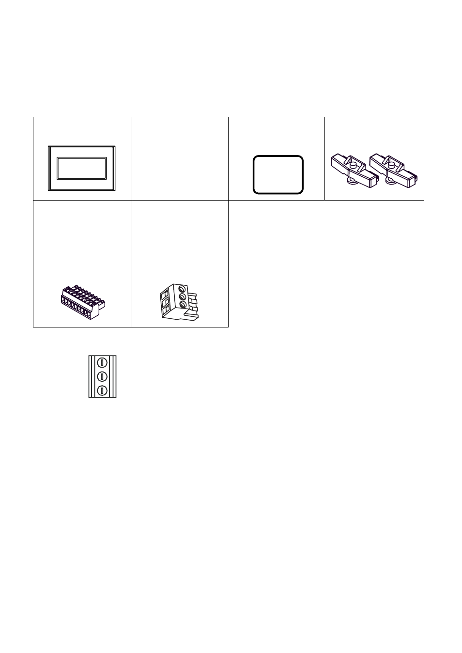 Package contents | Proface GP4100 - 3.4 Compact HMIs" User Manual | Page 11 / 69