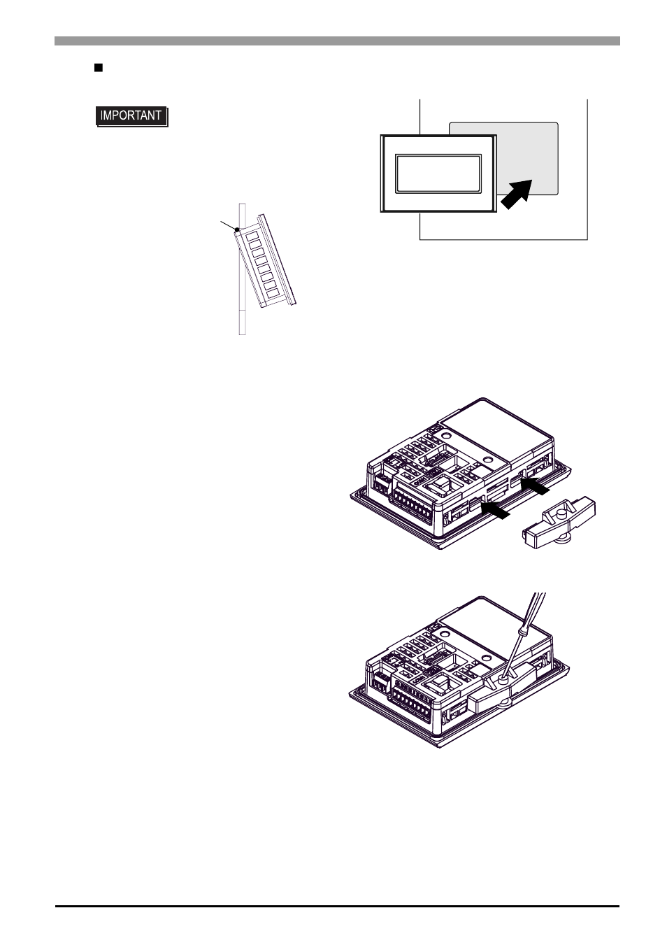 Installing the gp | Proface GP4100 - 3.4 Compact HMIs" User Manual | Page 50 / 69