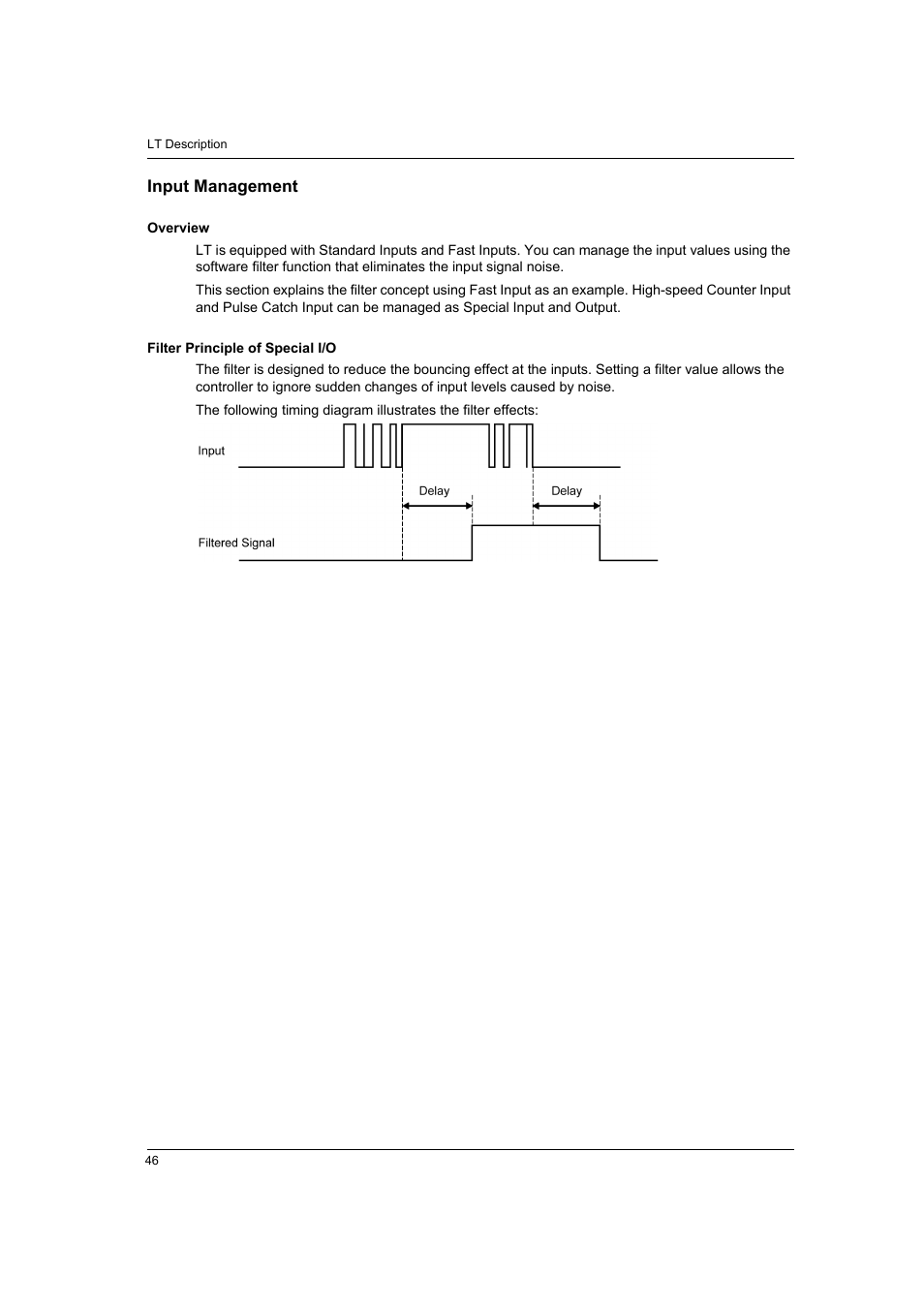 Input management | Proface LT4300M - 5.7 Modular HMI + Control" User Manual | Page 46 / 146