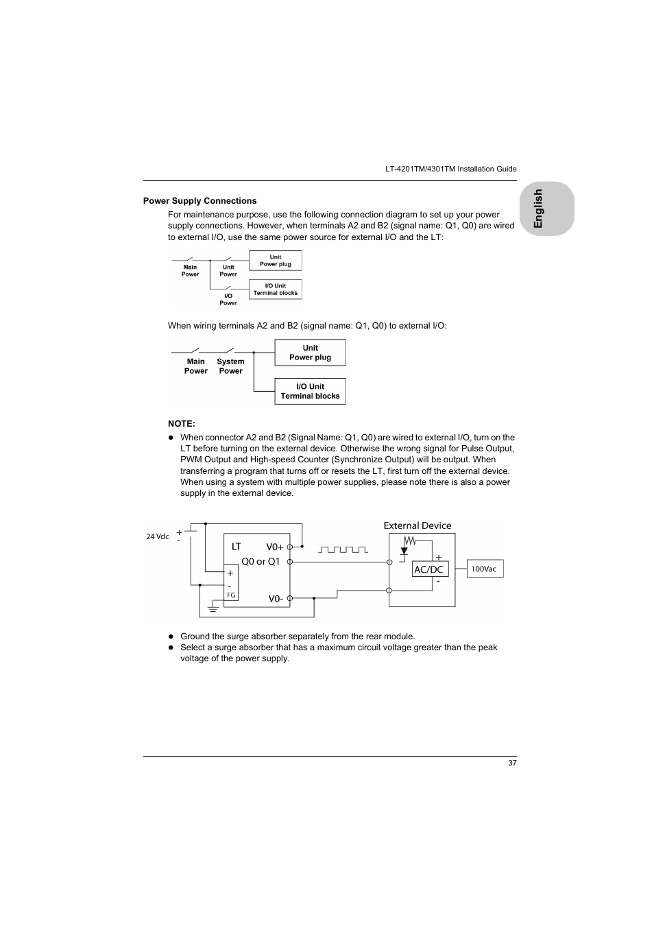 Proface LT4300M - 5.7 Modular HMI + Control" User Manual | Page 37 / 47