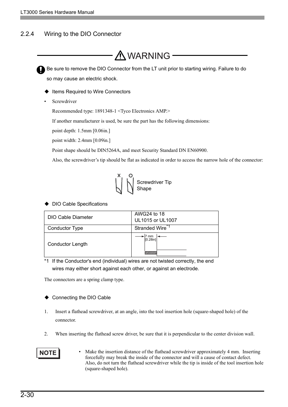 4 wiring to the dio connector, 4 wiring to the dio connector -30 | Proface LT3300 - 5.7 All-in-One HMI" User Manual | Page 57 / 93