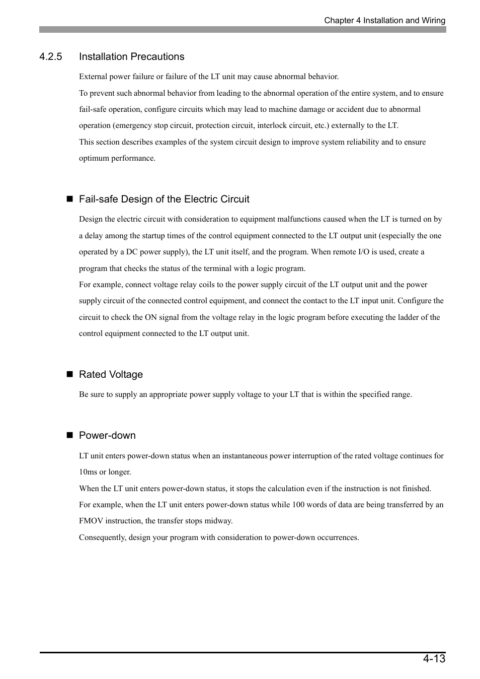 5 installation precautions, 5 installation precautions -13 | Proface LT3300 - 5.7 All-in-One HMI" User Manual | Page 80 / 93