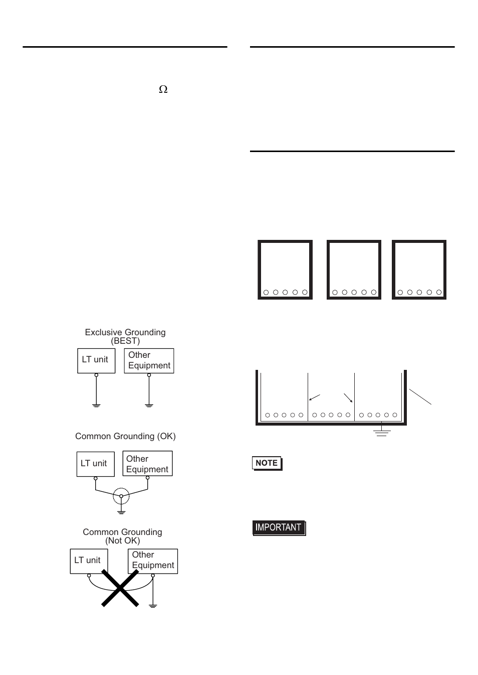 Grounding cautions, Input/output signal line cautions, Wiring precautions | Proface LT3300 - 5.7 All-in-One HMI" User Manual | Page 12 / 15