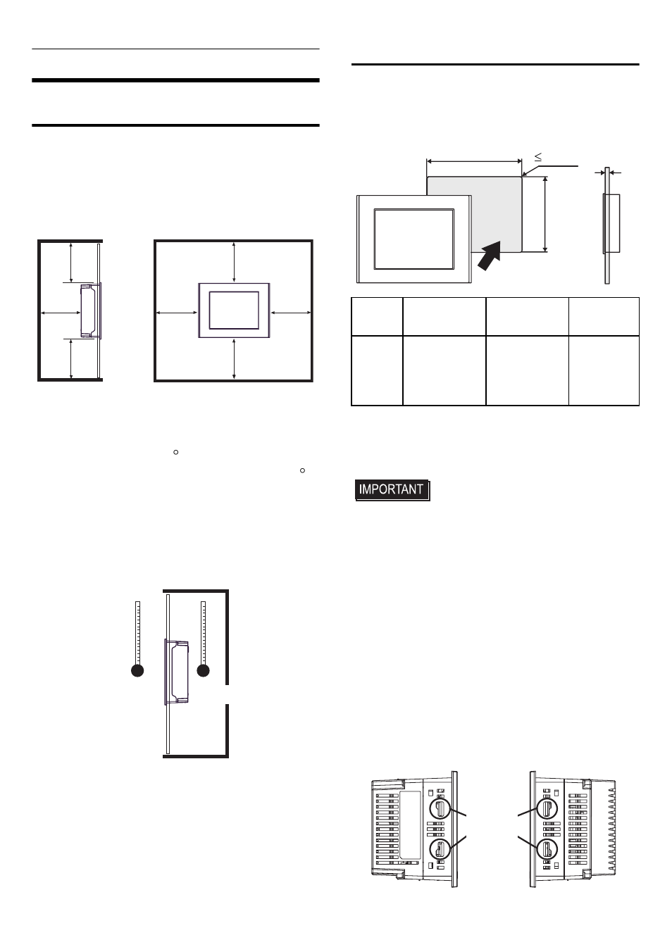 Installations, Installation requirements, Lt installation | Proface LT3300 - 5.7 All-in-One HMI" User Manual | Page 8 / 15
